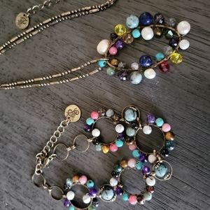Plunder necklace/bracelet set
